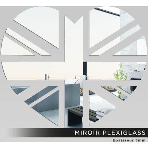 Miroir Plexiglass - Coeur london - 35x40 cm (1/2)
