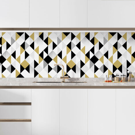 Crédence adhésive cuisine - Motif Géométrique - 55x55 cm - Adhésif MAT (1/5)