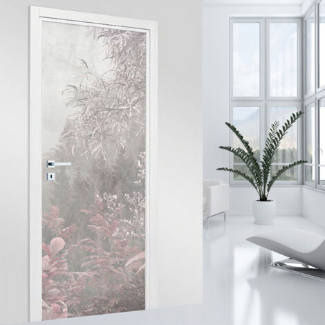 Stickers pour porte - Feuilles - 63 x 205 cm - Adhésif MAT (1/2)