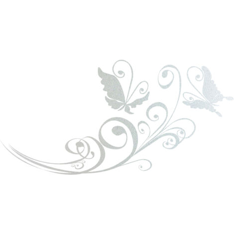 Stickers Dépoli - Fleurs Papillons - 17x35 cm (1/3)