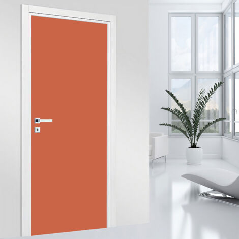 Stickers pour porte - Couleur tendance - 83 x 205 cm - Adhésif + Protection MATE (1/2)