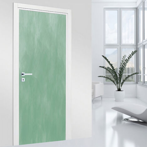 Stickers pour porte - Couleur tendance - 83 x 205 cm - Adhésif + Protection MATE (1/2)