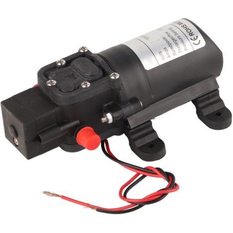Ej.Life Hochdruck-Membranpumpe 12 V DC Frischwasserpumpe Intelligente Sprühpumpe für Wohnmobil, Wohnmobil, Marineboot, Rasen A
