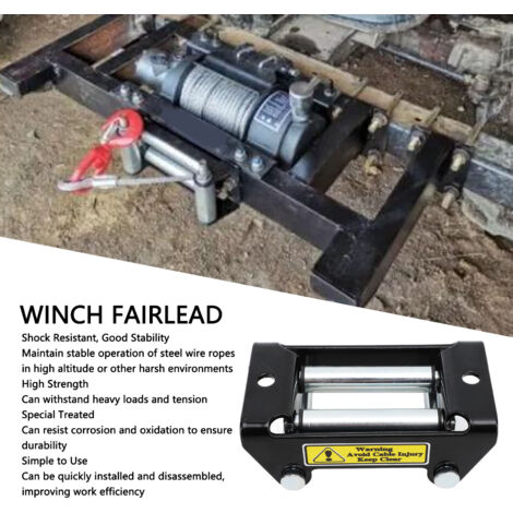 Ej.Life 2000LB Lasttragende Windenrollenführung – Hochfeste Elektrische Windenkabelführung mit Erhöhter Festigkeit, Hoher Stabilität und Korrosionsbeständigkeit für Einfache Verwendung