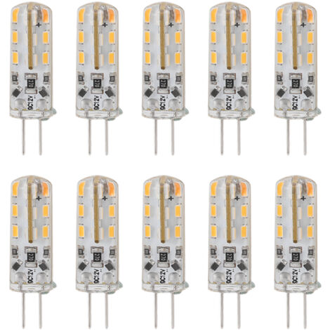 Ej.Life Leuchtmittel LED, G4 LED Leuchtmittel Silikon für Rasenleuchten für Kabinenbeleuchtung