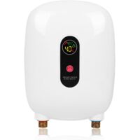 Ej.Life Durchlauferhitzer, elektrischer Durchlauferhitzer, 220 V, 3500 W, Durchlauferhitzer mit LCD-Display zur Bereitstellung von Warmwasser für Waschbecken