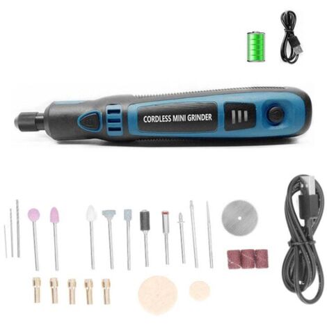 EJ.LIFE Mini utensile rotante elettrico senza fili, smerigliatrice a penna per levigatura, foratura, lucidatura, incisione e progetti fai da te