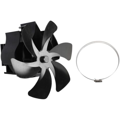 Ventilatore per stufa a legna Ej.Life a 6 pale, silenzioso, a risparmio energetico, alimentato a calore per camino a legna/ceppi/camino (1/5)