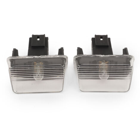 Luce targa posteriore, 2 pezzi, lente trasparente, sostituzione abbaglianti per Citroën BERLINGO C3 C4 C5, 206 207 307. (1/5)
