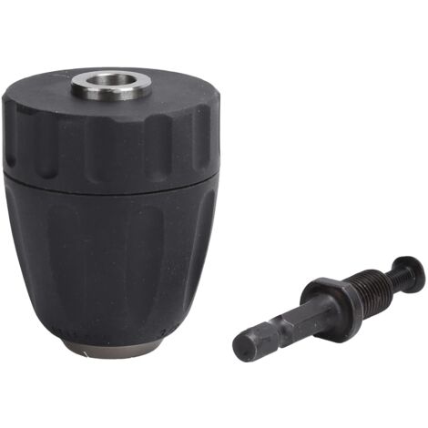 Mandril de taladro Ej.Life de 2 a 13 mm, mandril de conversión autoajustable de 3/8 a 24 UNF, suministros para herramientas de taladro (1/5)