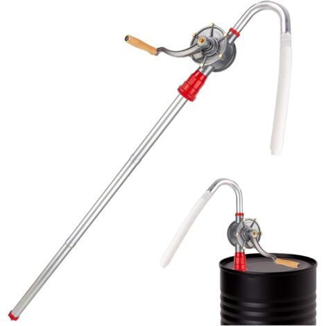 Bomba de tambor Rosvola, bomba manual de manivela, 29 l/min, tambor rotatorio de aleación de aluminio, bomba manual para tanque, bomba manual de combustible