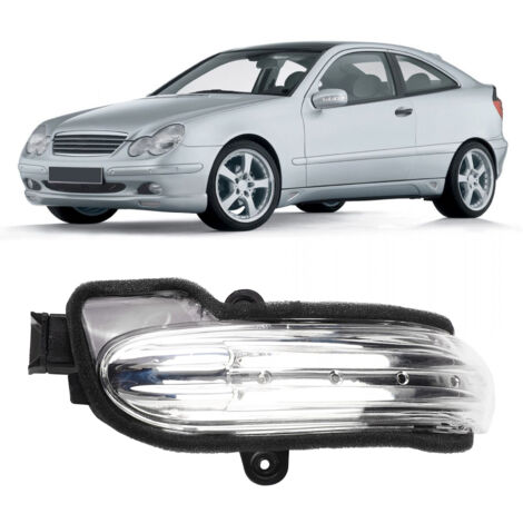 Luz LED de intermitente para espejo retrovisor Ej.Life, impermeable, de repuesto para Mercedes-Benz Clase C W203 (4 puertas, 2004-2007, lado derecho) A2038201621