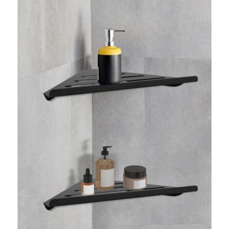 Ej.Life - Estante de ducha esquinero de acero inoxidable 304 (2 unidades, 190 x 190 x 300 mm) para baño y cocina
