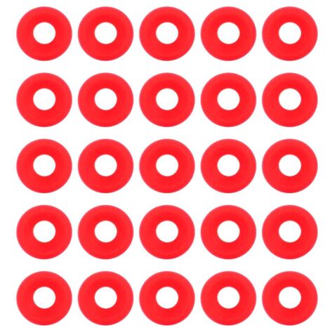 Ej.Life - 25 sellos de silicona rojos Grolsch para botellas con tapa abatible, sellos caseros para botellas de cerveza, sello de arandela de silicona Grolsch para botellas con tapa abatible