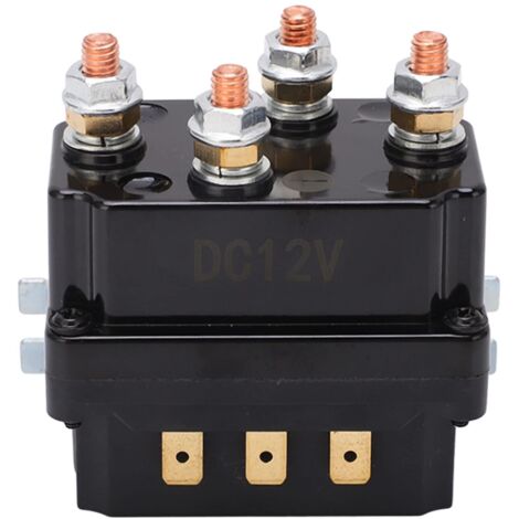Relé de cabrestante eléctrico Ej.Life de 250 A, resistente al agua, para vehículos todoterreno, 12 V, ABS integrado de latón.