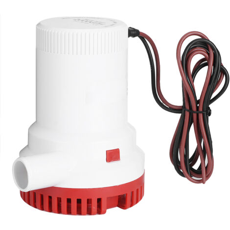 Bomba de achique para embarcaciones, bomba eléctrica de descarga de agua para embarcaciones de 2000 GPH, protegida contra ignición marina de 12 V.