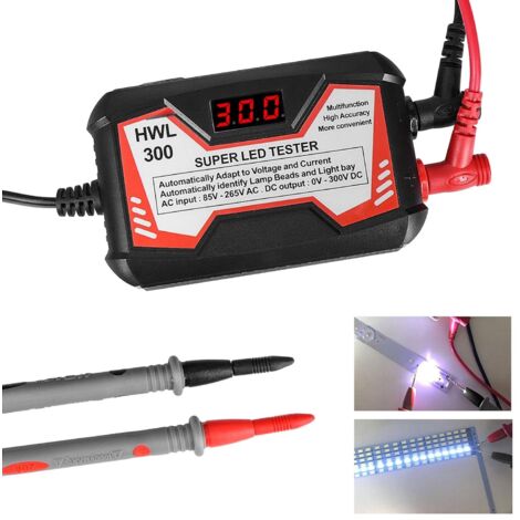 Probador de retroiluminación de TV LED, herramienta de prueba multiusos para tiras LED, instrumentos de medición para luz LED, 85-265V (1/5)