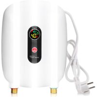 Calentador de agua eléctrico instantáneo Ej.Life de 220 V y 3500 W con pantalla LCD para el suministro de agua caliente del fregadero