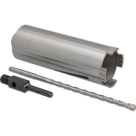 Couronne Diamant 162 Mm SDS-Max – Perçage Béton Armé, Granit, Roche + Adaptateur Perceuse/Perforateur Inclus