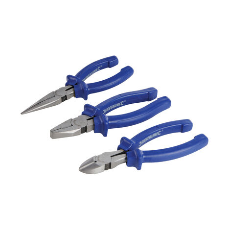 JEU DE 3 PINCES 160 MM SILVERLINE 427610 (1/5)
