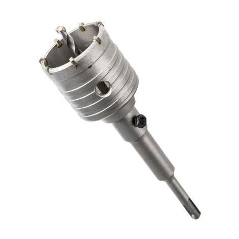 Destockoutils – Scie trépan béton 48 mm – Multi-taillants pour perforateur SDS Plus – Perçage propre sans percussion – Rallonge 500 mm disponible