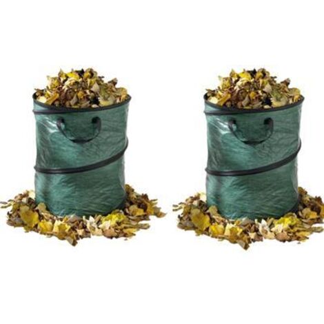 Lot de 2 sacs à déchets de jardin - pop up bag 80 litres (1/2)