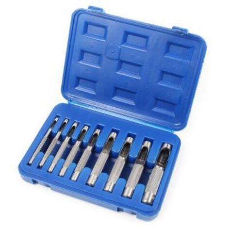 Coffret emporte-pièces Ø 3 à 12 mm – Poinçons en acier pour découpe précise – Idéal pour travaux de précision et modélisme – Berlan