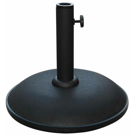 Marbueno Square Umbrella Base Cement 35X35X5.2 cm 11KG Black Garden Pool Terrace 10455 main image 1