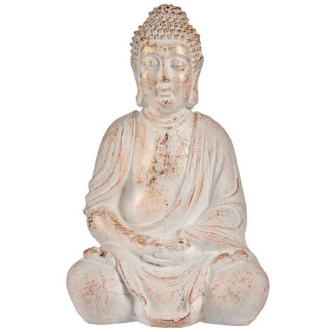 Statua Di Buddha Nel Giardino Degli Interni Al Bar Tropicale Thailandese Immagine Stock