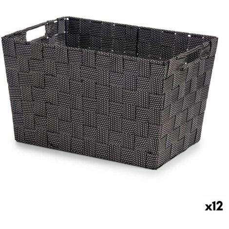 Cleafe - Cestino Porta Oggetti Cesto In Tessuto Intrecciato Rotondo Casa 21x125 Cm 10642 86523097