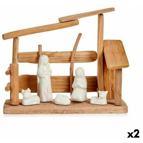 FakeFace Albero di Natale pieghevole con stelle decorative e supporto in plastic