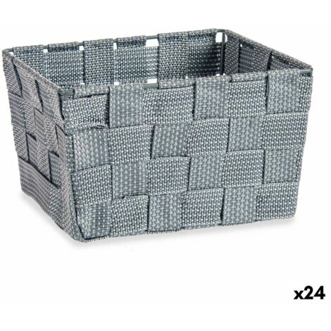 cestino in tnt easy system piccolo grigio 37,5x23,5x16,5 cm