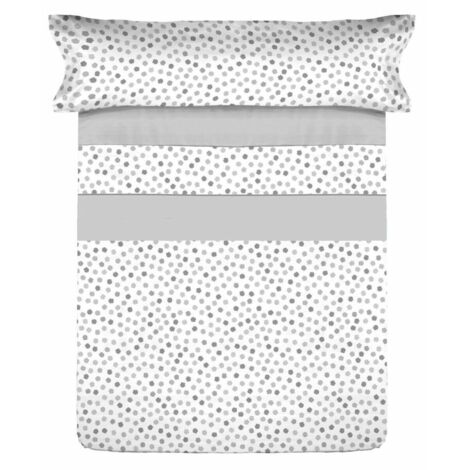 Completo Lenzuola Letto Matrimoniale 100% Cotone Made Italy Dis. Sonia