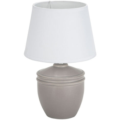 Lampada da tavolo Versa Grigio Ceramica (14,5 x 35 x 14,5 cm