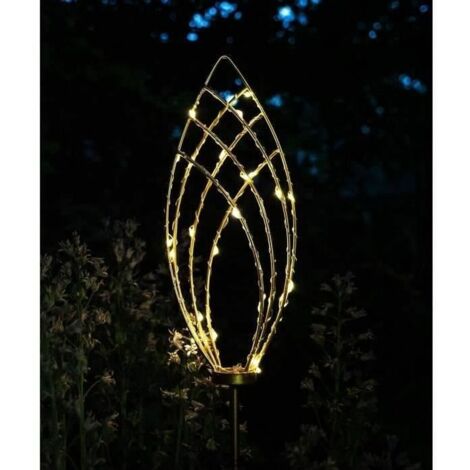 Garden Mile Lampada Solare A Forma Di Tronco Per Giardino Delle Fate – In Resina, Con Luci, Impermeabile