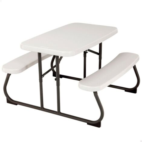 Tavolo Da Picnic Pieghevole In Acciaio Papillon – 80x60x70 Cm, Leggero E Portatile Per Esterni E Interni