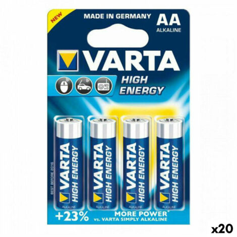 Pile Varta AA LR6 alcaline, confezione da 4 Pile Varta AA LR6 alcaline, confezione da 4