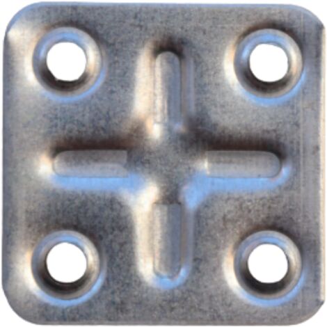Plaque de Jonction en Métal Haute Qualité Résistante à la Corrosion Pour Montages Lourds et Fixation de Panneaux Muraux 100 pcs. (Droite 40x40mm) (1/2)