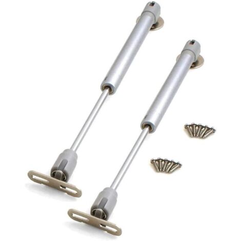 Entraxe 198mm Charge: 12kg - Paire de Vérin à Gaz - Compas Pneumatique Pour Porte Relevable Lot de 2 Vérins à Gaz + Fixations
