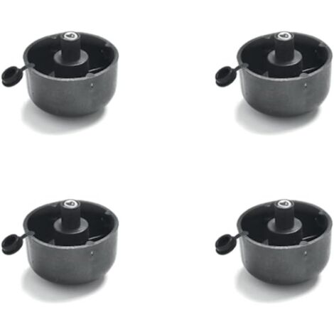 Kit 4 Pièces - Pieds en Plastique Noir pour Meubles - Pied Réglable - H27mm - Grande Capacité. Pied Pour meuble (1/2)