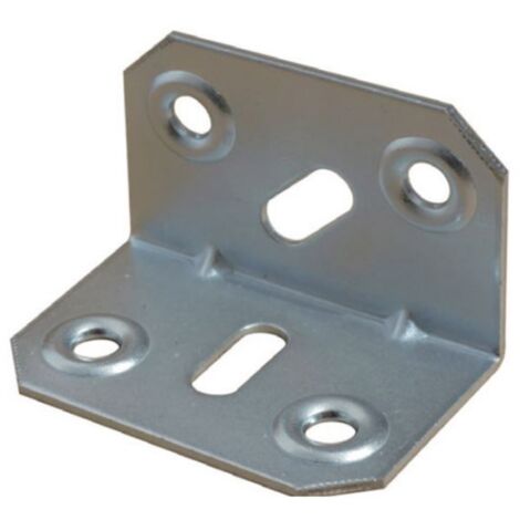 100x Plaque d’Angle en Acier. H26 mm x L40 mm. (1/2)