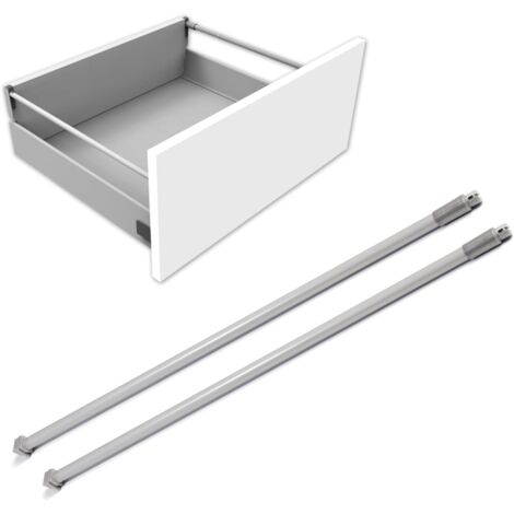 Tiroirs DELINIA pour meubles de salle de bain et cuisine – Extraction totale – Profondeur 480 mm – Installation facile avec accessoires inclus – Evotrade