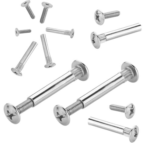 Vis de Connexion Pour Meubles et Poignées Vis à Tube Fileté Métrique Pour Assemblages Solides et Durables (M6x30 Filetage Mâle)