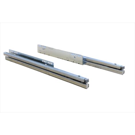 Evotrade – Coulisses de tiroir à extraction totale 480 mm – Amortissement Soft INDAmatic – Pour meubles de salle de bain et cuisine – Paire de glissières