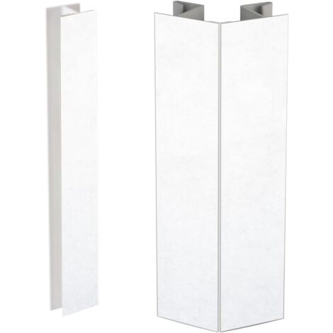 Accessoires Pour Plinthes De Cuisine Joints D’Angle Flexibles Avec Angles Réglables De -90º À +90º Comprend Un Joint Central (Blanc H120)