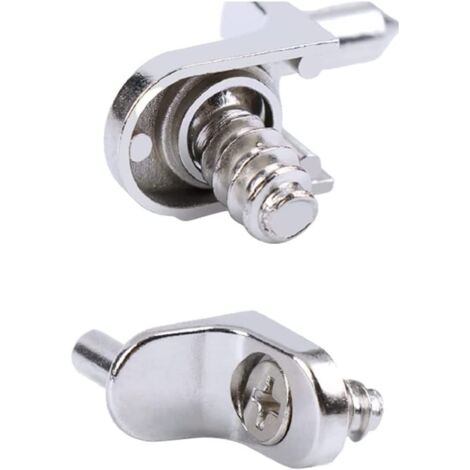 100x Support d'étagère d'angle avec axe et vis pour étagère, étagère Eurovite TSP Support d'étagère de placard (1/2)