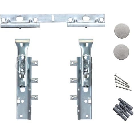 Paire De Crochets Réglables Invisibles Traser 6 - Fixation Meubles Suspendus - Supports D'unités