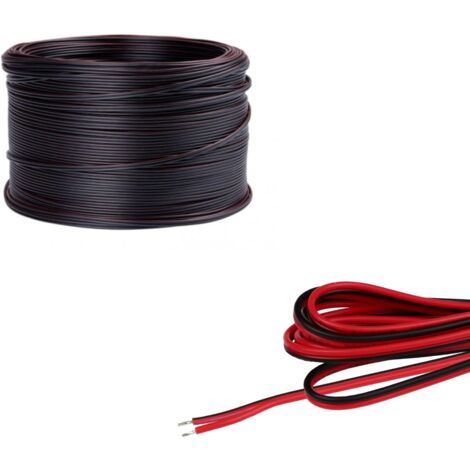 Câble LED Double 2x0,50 mm² Pour une Connexion Facile – Idéal pour Projets d’Éclairage (100 Mètres) (1/2)