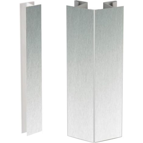 Accessoires Pour Plinthes De Cuisine Joints D’Angle Flexibles Avec Angles Réglables De -90º À +90º Comprend Un Joint Central (Aluminium H100)