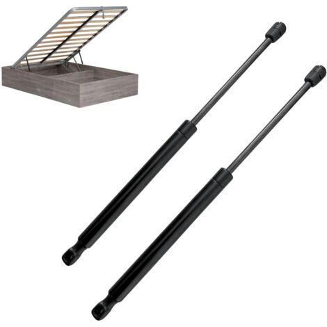 Paire deVérin à Gaz Compatible avec la Plupart de Coffre de Lit Entraxe 415mm, 600 Newton